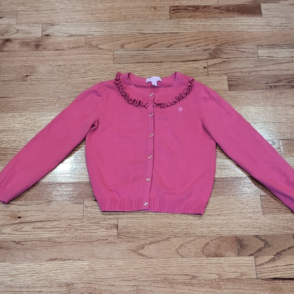 Lilly Pulitzer Pink Button Down Cardigan